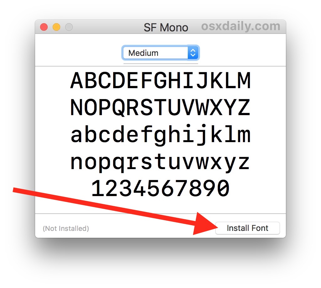 download san francisco font for mac