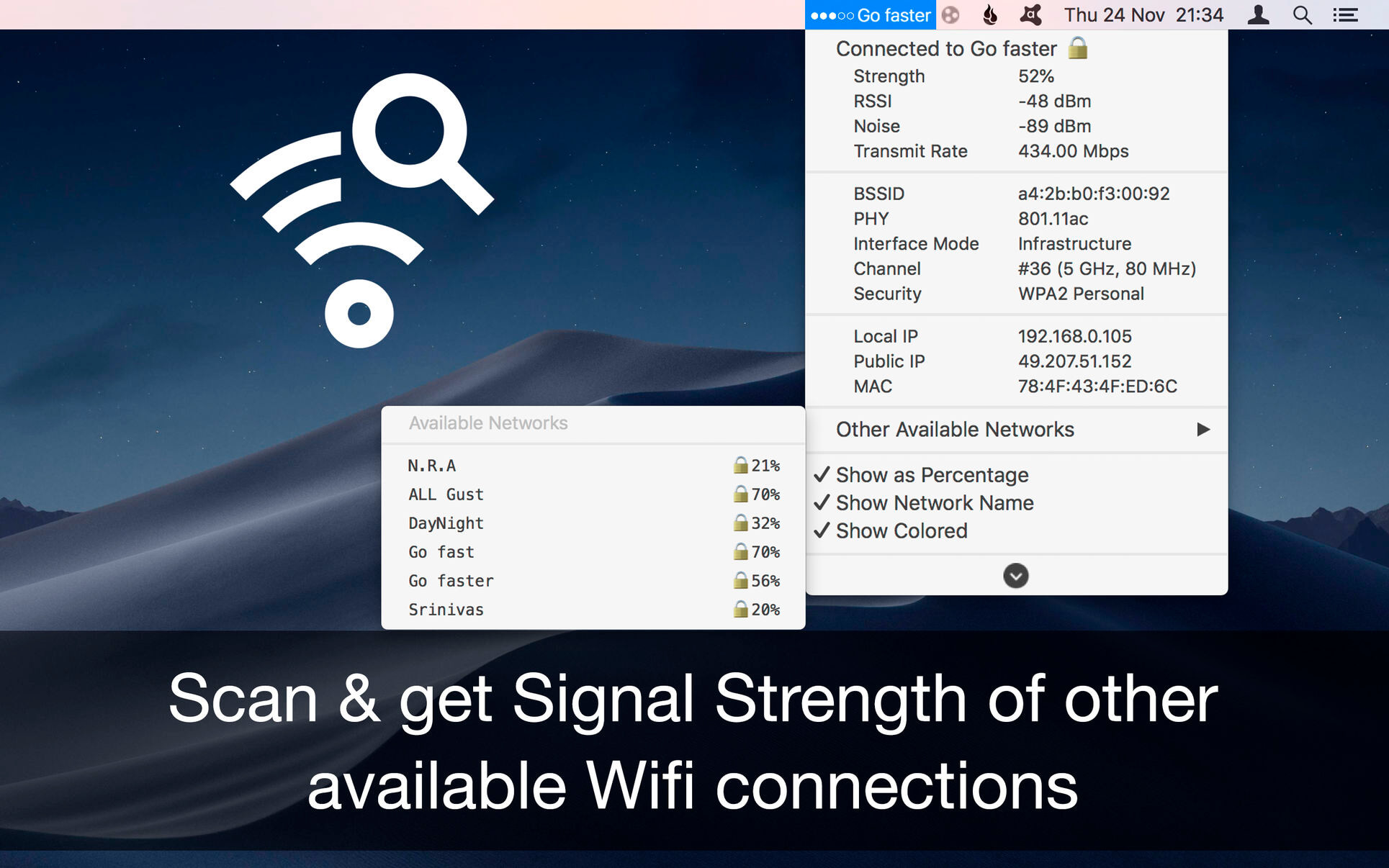 name of program that manages wireless network for mac osx